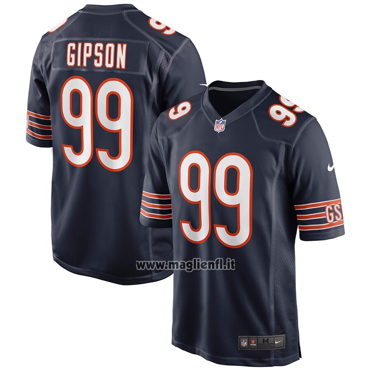 Maglia NFL Game Chicago Bears Trevis Gipson 99 Blu